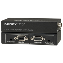 1x2 VGA w/3.5mm Audio Splitter / Distribution Amplifier